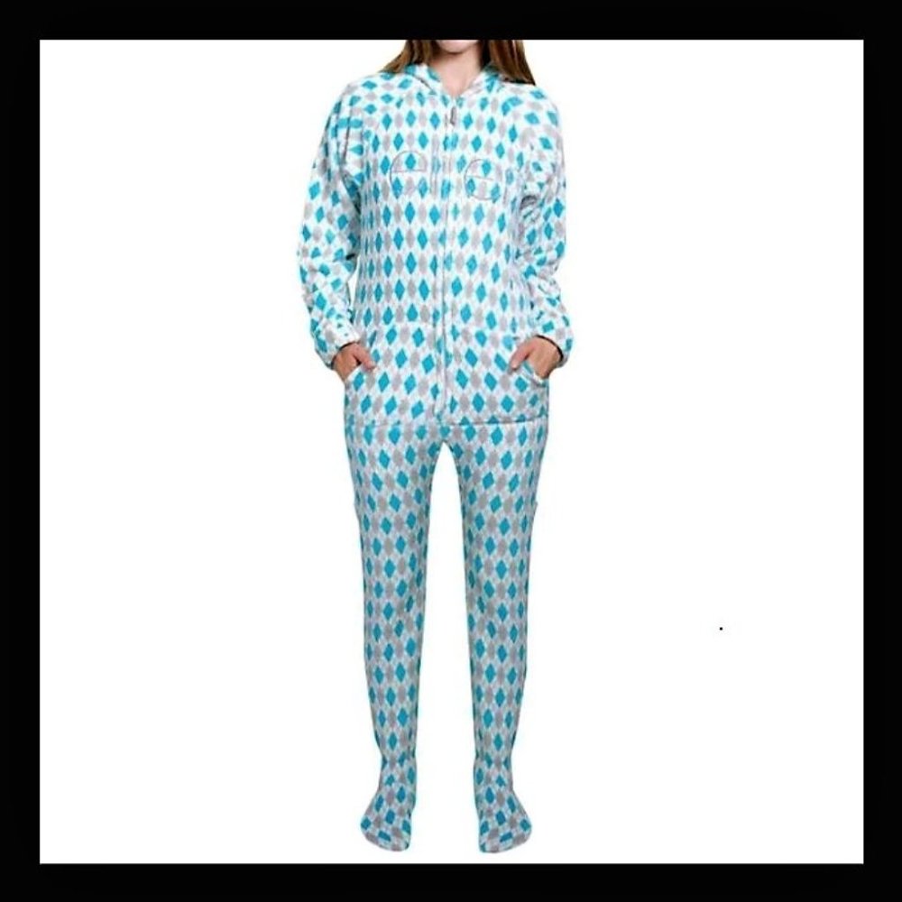 Ellen DeGeneres Adult One Piece PJ's, Size Medium